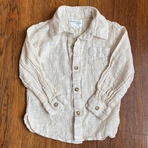 Poppet&Fox lightweight button down shirt, size 4